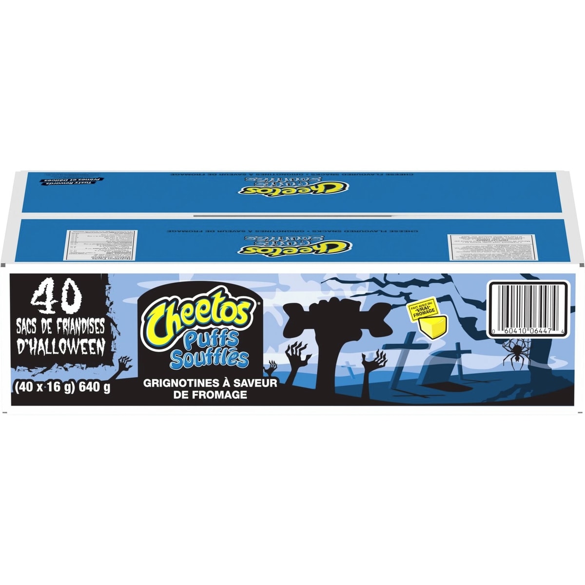 Frito-Lay Grignotines à saveur de fromage Soufflés – sacs d’Halloween, (40 sacs de 16 g) 640 g, 2,03 $/100g