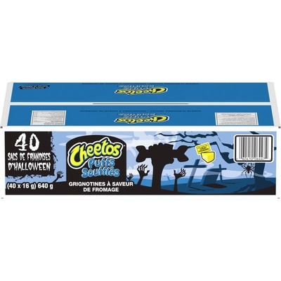 Frito-Lay Grignotines à saveur de fromage Soufflés – sacs d’Halloween, (40 sacs de 16 g) 640 g, 2,03 $/100g
