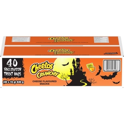 Cheetos Crunchy Cheese Flavoured Snacks – Halloween Treat Bags, (40 x 16 g) 640 g, $2.03/100g