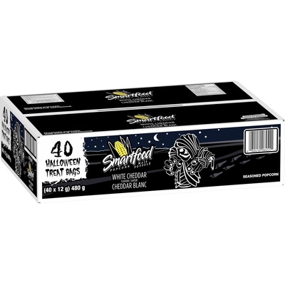 White Cheddar Flavour Seasoned Popcorn, Halloween Treat Bags, (40 x 12 g)