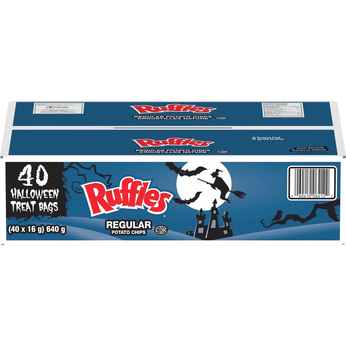 Ruffles Regular Potato Chips, Halloween Treat Bags, (40 x 16 g) 640 g, $2.03/100g
