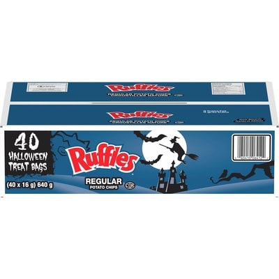 Ruffles Regular Potato Chips, Halloween Treat Bags, (40 x 16 g) 640 g, $2.03/100g