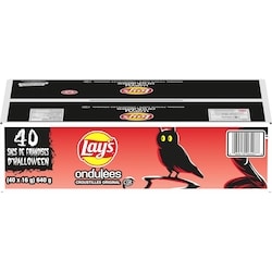 Ondulées croustilles Original, 40 sacs de friandises d’Halloween de 16 g chacun