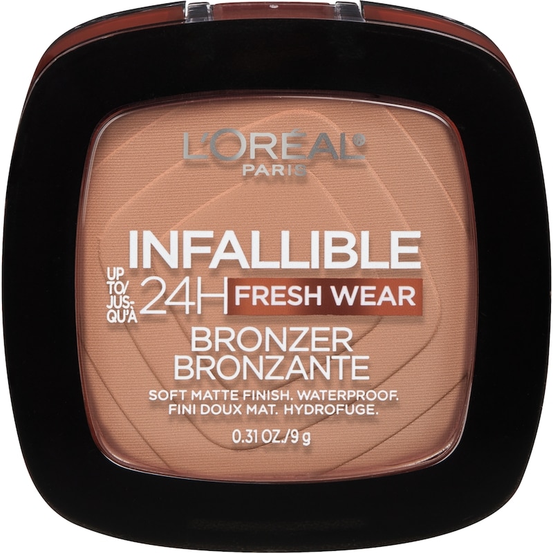 Infallible Up to 24H Fresh Wear Soft Matte Longwear Bronzer. Waterproof, heatproof, transfer, humidity and sweatproof, Medium, 0.31 oz MEDIUM