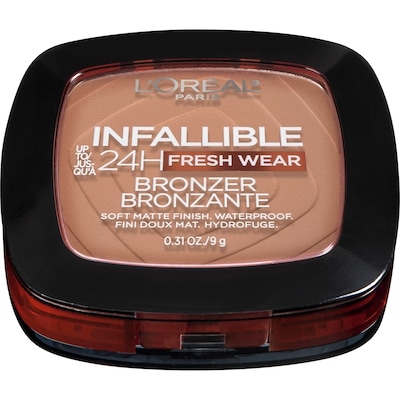 L’Oréal Infallible Up to 24H Fresh Wear Soft Matte Longwear Bronzer. Waterproof, heatproof, transfer, humidity and sweatproof, Medium, 0.31 oz MOYEN 350 9 g, 250,22 $/100g