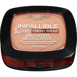 Infallible Up to 24H Fresh Wear Soft Matte Longwear Bronzer. Waterproof, heatproof, transfer, humidity and sweatproof, Light, 0.31 oz LIGHT