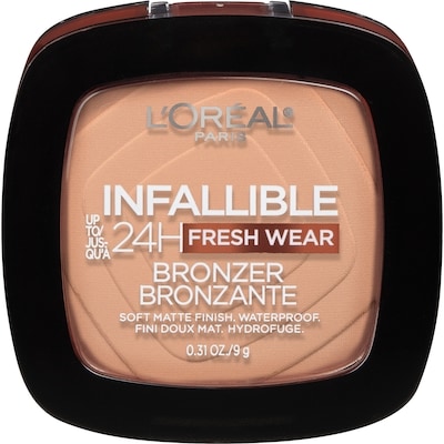 Infallible Up to 24H Fresh Wear Soft Matte Longwear Bronzer. Waterproof, heatproof, transfer, humidity and sweatproof, Light, 0.31 oz LIGHT