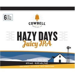 Hazy Days Juicy IPA (ID required at pick-up)