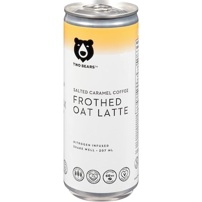 Two Bears Frothed Oat Latte Salted Caramel Coffee 207 ml, $1.69/100ml