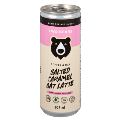 Two Bears Frothed Oat Latte Salted Caramel Coffee 207 ml, $1.69/100ml