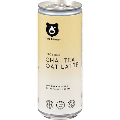 Two Bears Chai Tea Oat Latte Frothed 207 ml, $1.93/100ml