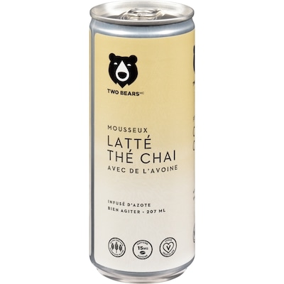 Two Bears Latté thé chai avec de l'avoine mousseux 207 ml, 1,93 $/100ml