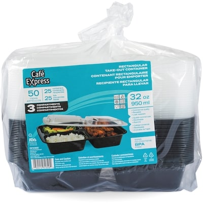 null Rectangular Take-Out Containers 950ml 25 ea, $0.60/1ea