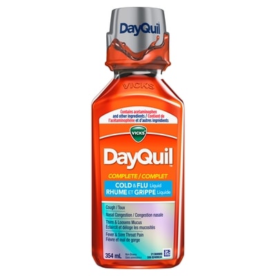 Vicks COMPLETE Cold, Flu & Congestion Liquid Medicine 354 ml, $5.36/100ml