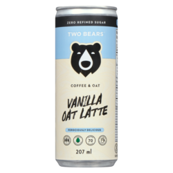 【Lazy Cat様フォロー割価格】 アダプトラテ ★ デカフェ 2袋セット Two Bears Frothed Oat Latte Vanilla Coffee - 207 ml | Loblaws