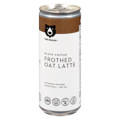 Two Bears Frothed Oat Latte Black Coffee 207 ml, $1.69/100ml