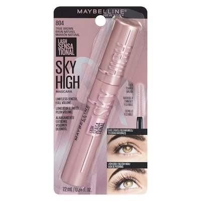Maybelline Maquillage pour les yeux, Mascara Lash Sensational Sky High, volumisant, brun naturel 7.2 ml, 208,19 $/100ml