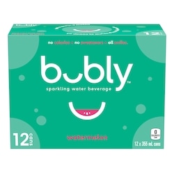 Bubly Sparkling Water Watermelon Sparkling Water 12x355.0 ml, $0.19/100ml