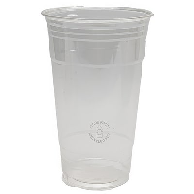 Emballage écologique 24oz tasse transparente RPET, paquet de 50 50 ea, 0,19 $/1ch