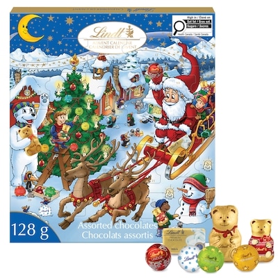 Lindt Kids Christmas Assorted Milk Chocolate Advent Calendar 128 g, $11.72/100g