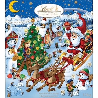 Lindt Kids Christmas Assorted Milk Chocolate Advent Calendar 128 g, $13.27/100g