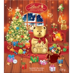Lindt Chocolats au lait assortis TEDDY – Calendrier de l’avent 128 g, 12,49 $/100g