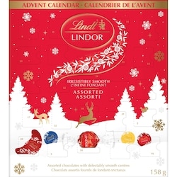Lindt Chocolats assortis LINDOR  – Calendrier de l’avent 158 g, 7,59 $/100g