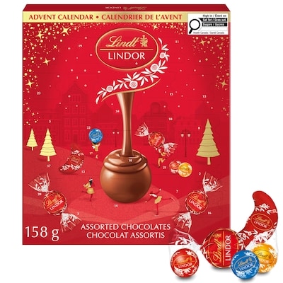 Lindt Chocolats assortis LINDOR – Calendrier de l’avent 158 g, 9,49 $/100g