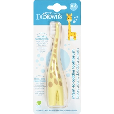 Dr Brown's Giraffe Infant To Toddler Toothbrush 1 ea, $6.49/1ea