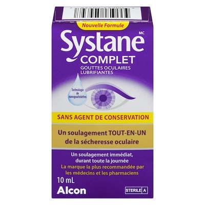 Systane Complet gouttes oculaires lubrifiantes 10 ml, 209,90 $/100ml