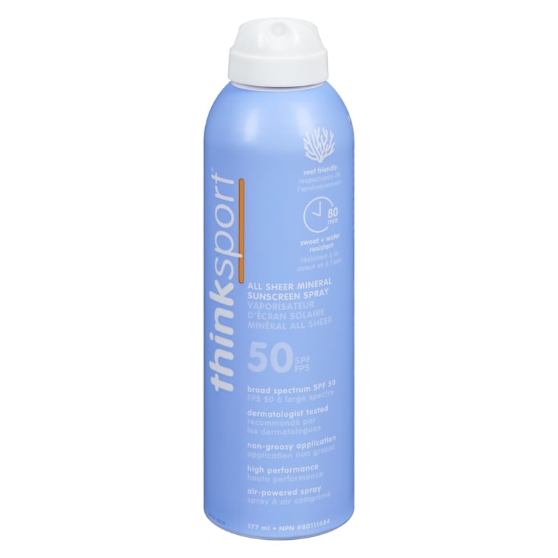 All Sheer Mineral Sunscreen Spray, SPF 50