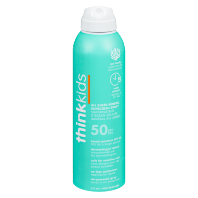 Thinksport Sunscreen Spray All Sheer Mineral, SPF 50 177 ml, $13.56/100ml