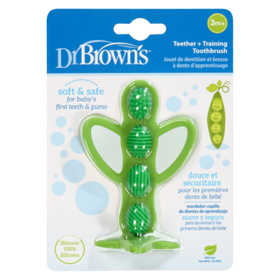 Dr. Brown Brosse À Dents De Dentition Et D'Apprentissage Peapod 1 ea, 5,51 $/1ch