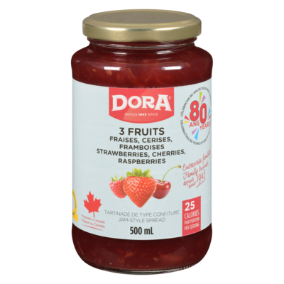 Dora Jam-Styled Spread 3 Fruits Light 500 ml, $1.00/100ml