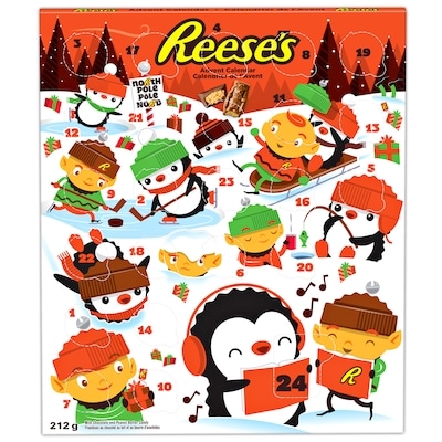 Reese's Peanut Butter & Milk Chocolate Candy Advent Calendar Christmas Holiday 212 g, $6.60/100g