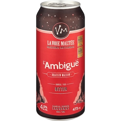 null Brassin Maison Beer L'Ambiguë Red Bitter (ID required at pick-up) 473 ml, $0.95/100ml