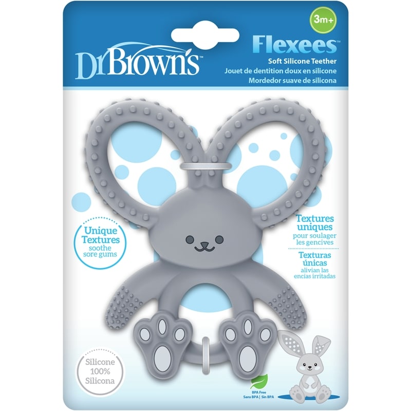 Bunny Long Limbed Teether Grey