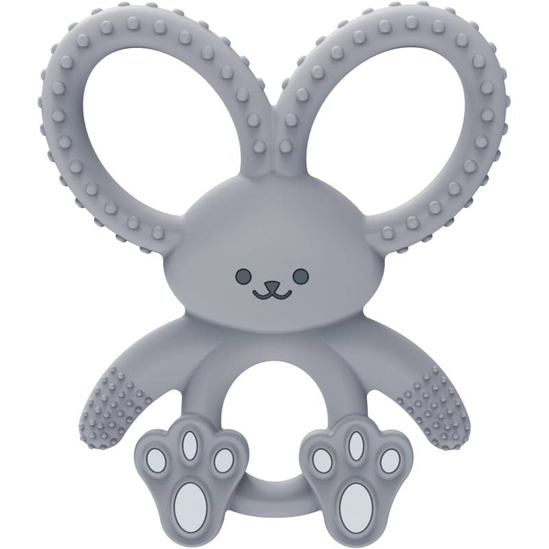 Bunny Long Limbed Teether Grey