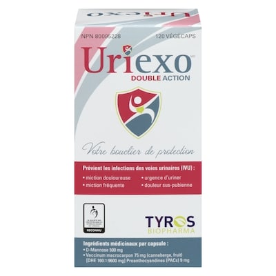 Uriexo Vegicaps légumes 120 ea, 0,42 $/1ch