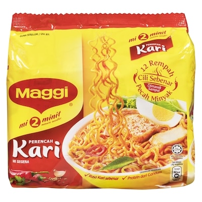 Maggi Instant Noodles, Curry 395 g, $0.96/100g