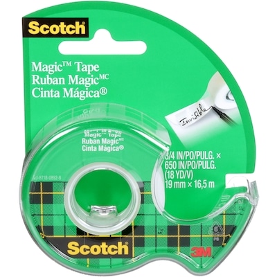 Scotch Ruban Magic(MC) , ¾ po x 18 v 1 ea, 4,00 $/1ch
