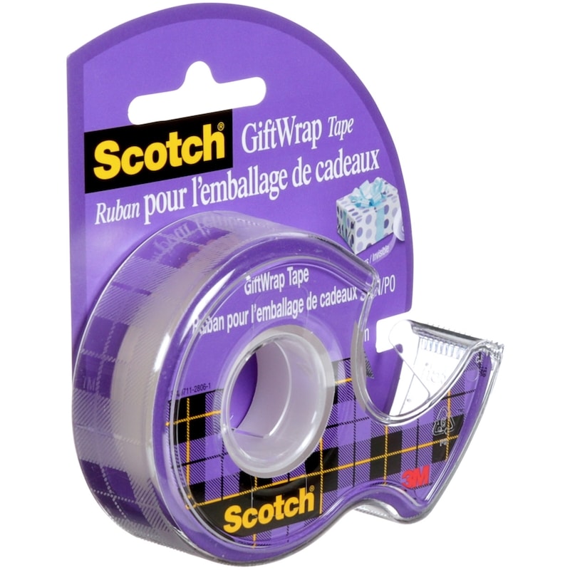 Gift-Wrap Tape, 3/4 in x 650 in