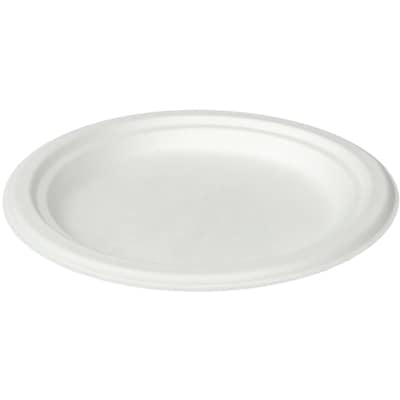 null 7" Bagasses Plate 50/Pack 50 ea, $0.08/1ea