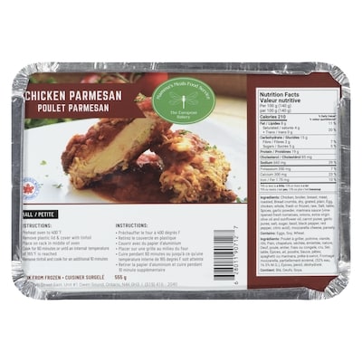 The European Bakery Chicken Parmesan Small 555 g, $3.06/100g