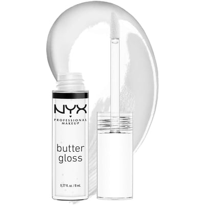 Nyx Butter Gloss, Lip Gloss, Non-Sticky - CLEAR 8 ml, $137.38/100ml