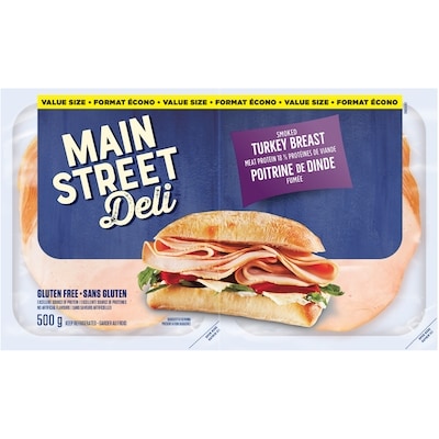 Main Street Deli Smoked Turkey Breast 500 g, $2.40/100g