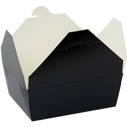 null C.E. Elite Black Takeout PE Box #8 (15.2 X 11.8 X 6.2cm) 50 ea, $0.46/1ea