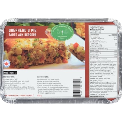 The European Bakery Shepherd'S Pie Small 972 g, $1.65/100g