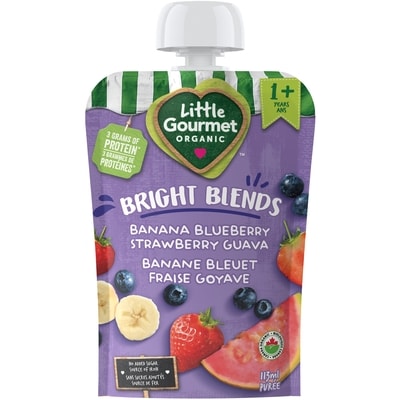 Baby Gourmet Organic Bright Blends Banana Blueberry Strawberry Guava  113 ml, $2.21/100ml