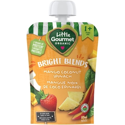Baby Gourmet Organic Bright Blends Mango Coconut Spinach  113 ml, $2.21/100ml